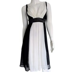 Vintage Y2K Wet Seal Chiffon Cocktail Dress XS Babydoll Fairy Grunge Ethereal